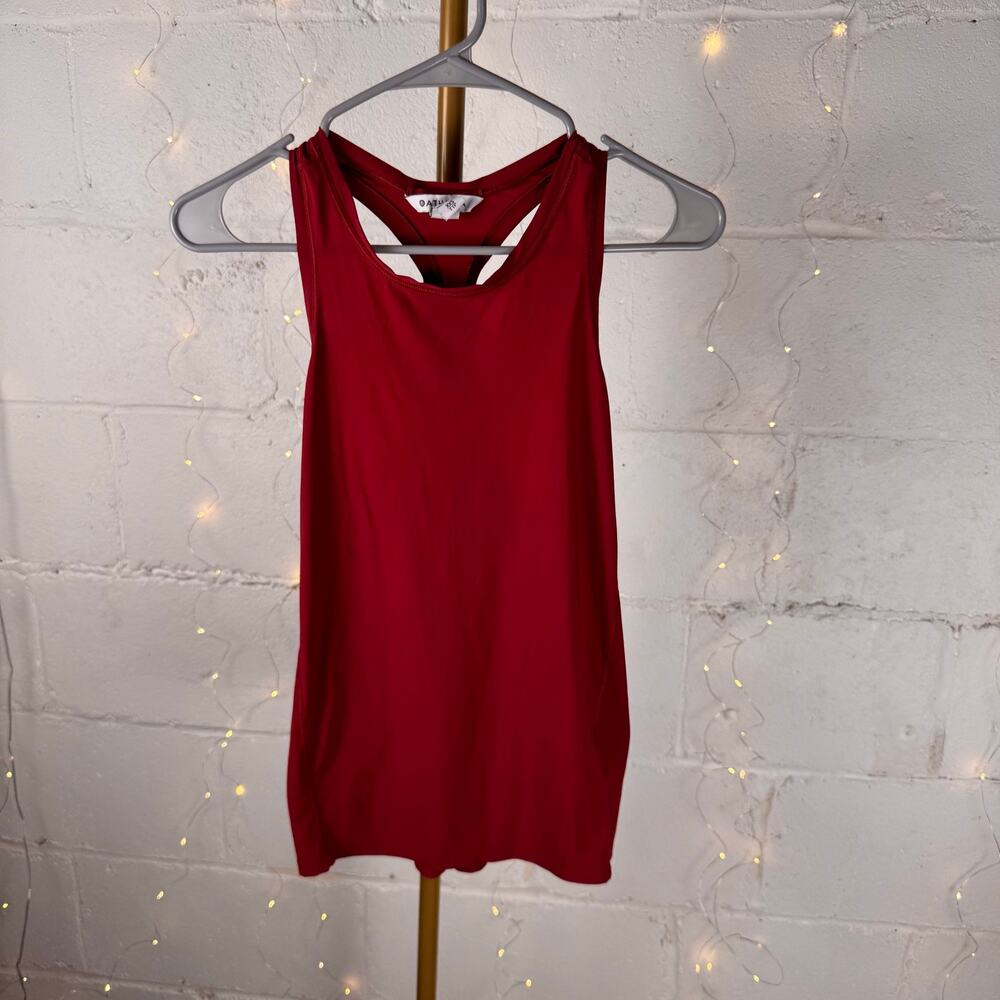 athleta ultimate train tank red racerback workout top XXS